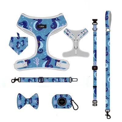 High Quality Pet Supplies Custom Print Dog Harness Belt and Leash Set Dog Accessories/Pet Accessory/Pet Supply//Pet Toypet Products/Nylon