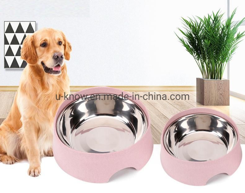 Straw Pet Bowl Pet Bowls Pet Feeding Bowl Plastic Single Bowl