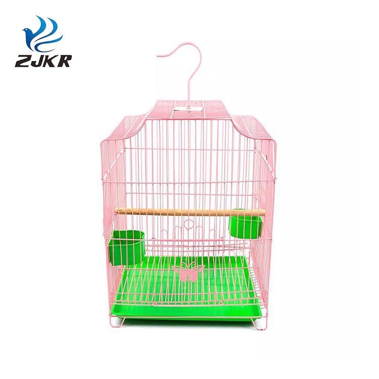 Home Use Big Size Foldable Hanging Plated Metal Bird Parrot House Cages with Stand