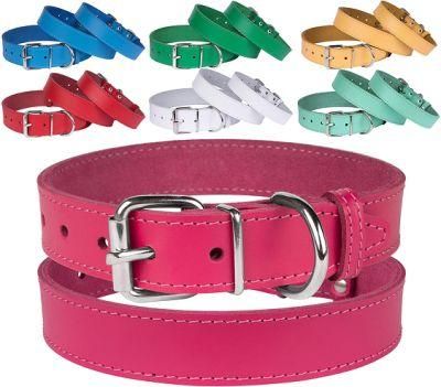 Fashionable Collar Leather Dog Collar with Multiple Colors