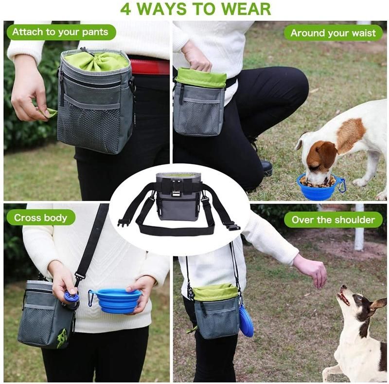 Wholesale Large Capacity Durable Outdoor Waist Dog Training Treat Pouch with Belt Pet Dog Training Food Bags