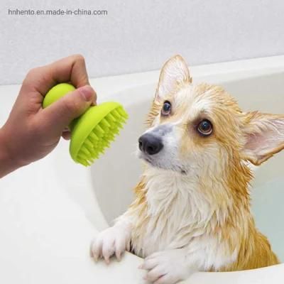 New Arrival Dog Grooming Brush Pet Shampoo Bath Brush Soothing Massage Rubber Comb for Dog Cat