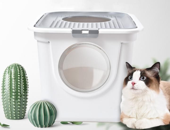 Large Pet Products Cat Litter Box/ Cat Full Enclosed Box
