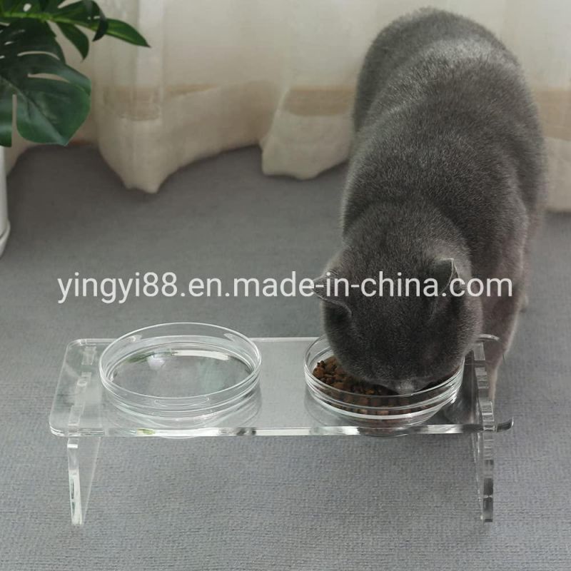 Hot Selling Acrylic  Raised Dog Feeder