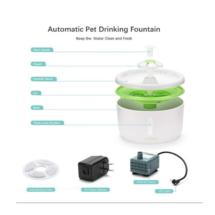 Dynamic Filter Water Circulation Feeder Cat Dog Fountain Drinking Fountain Pet Automatic Water Feeder