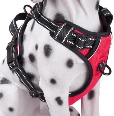 No Pull Dog Harness Reflective Vest Harness with 2 Leash Attachments