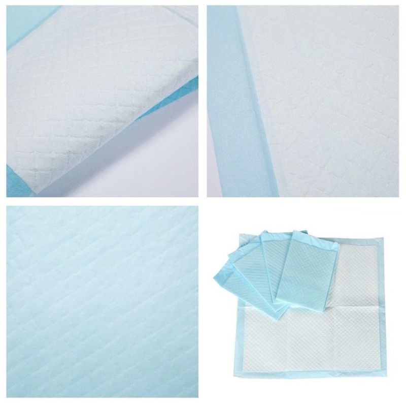 OEM Blue Disposable Absorbent Hygiene Sheet Incontinence Bed/Under Pet Pad Puppy Training China Factory Promotion Discount