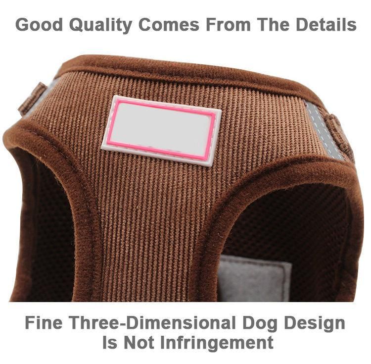 Ajustable Custom Pattern Logo Pet Accessories Padded Dog Harness Sets