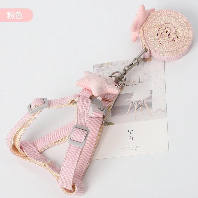 Pet Puppy Traction Rope Nylon Neck Collar Double D Buckle Adjustment Dog Collar Pet Rope Dog Harness