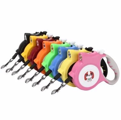 Automatic Portable LED Retractable Dog Leash with Flash Light