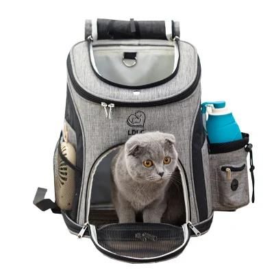 Luxury Cat Bag Color Matching Breathable Oxford Cloth Pet Bag for Outing Portable Cat Backpack