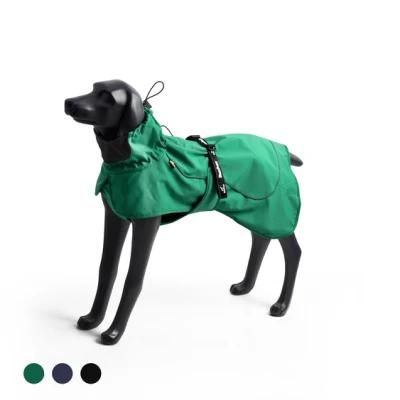 Overall Waterproof PU Jacket Pet Apparel Pet Raincoat for Hiking Pet Product Pet Accessories