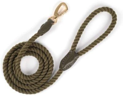 Soft &amp; Durable Cotton Dog Leash with Strong Locking Carabiner