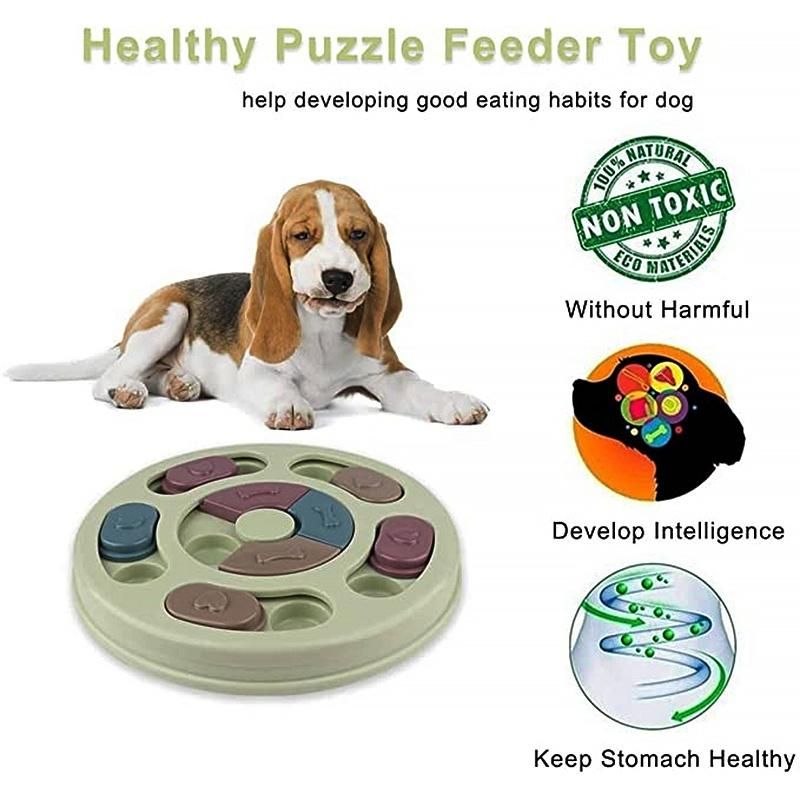 Pethse Dog Puzzle Toys, Interactive Training Toy Box, Slow Feeder Food Dispenser for Pets, Feeder Toys for Iq Training & Mental Enrichment