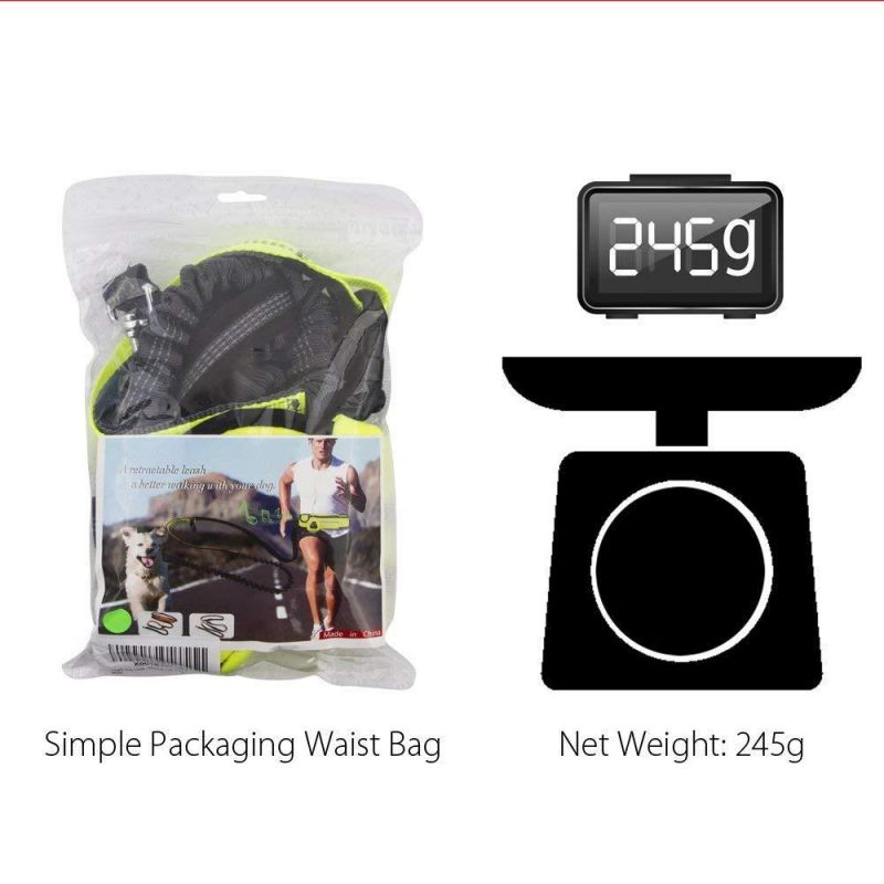 Hands-Free Dog Leash for Running, Walking, Biking - Includes Waist Belt and 10 FT. Leash