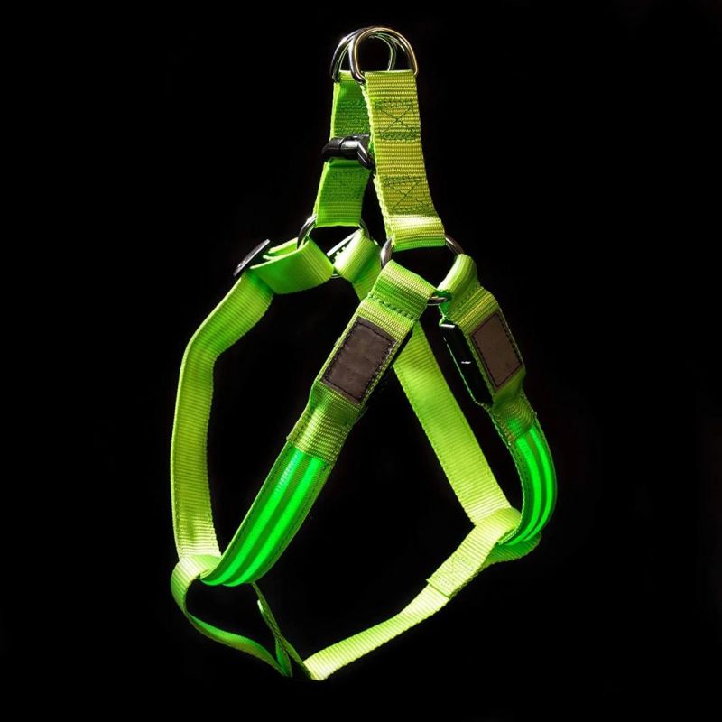 Noxgear Light up Dog Harness Super Bright and USB Rechargeable Battery Plus Great for Small Medium Large Dogs
