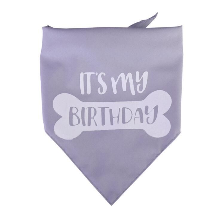 Happy Birthday Dog Bandana for Girls Boy Pets - 100% Cotton