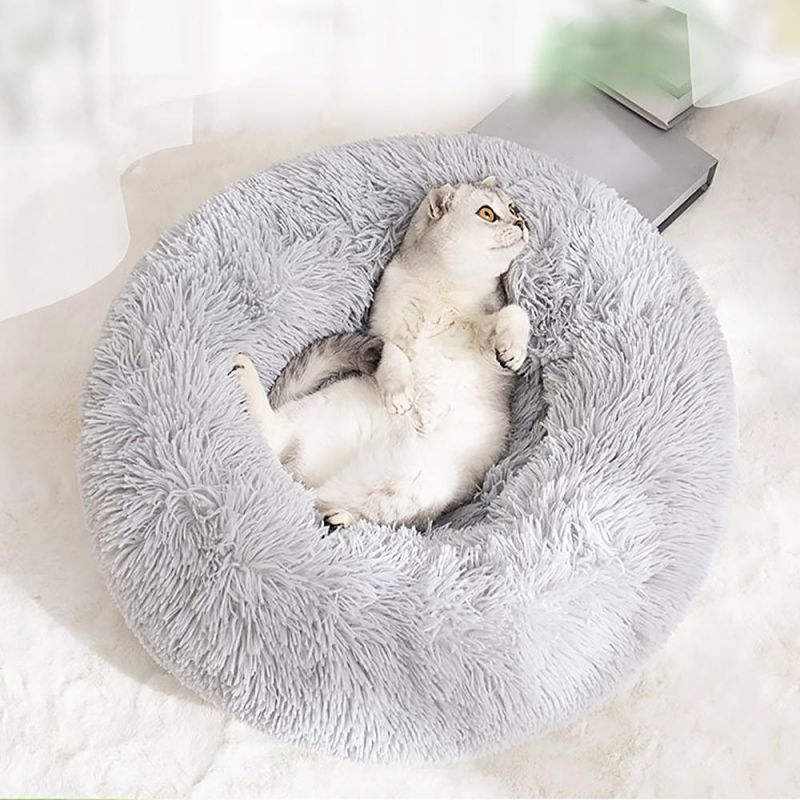 Wholesale Plush Donut Dog Bed for Small Dogs