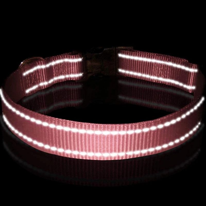 Reflective Nylon Dog Collar with Quick Release Buckle with Fast Delivery