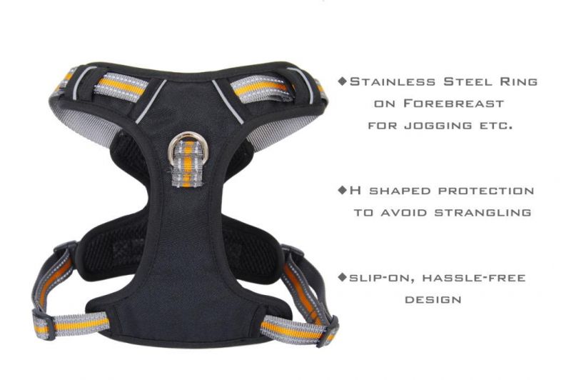 2022 Custom No Pull Reflective Dog Harness Breathable Adjustable Dog Harness