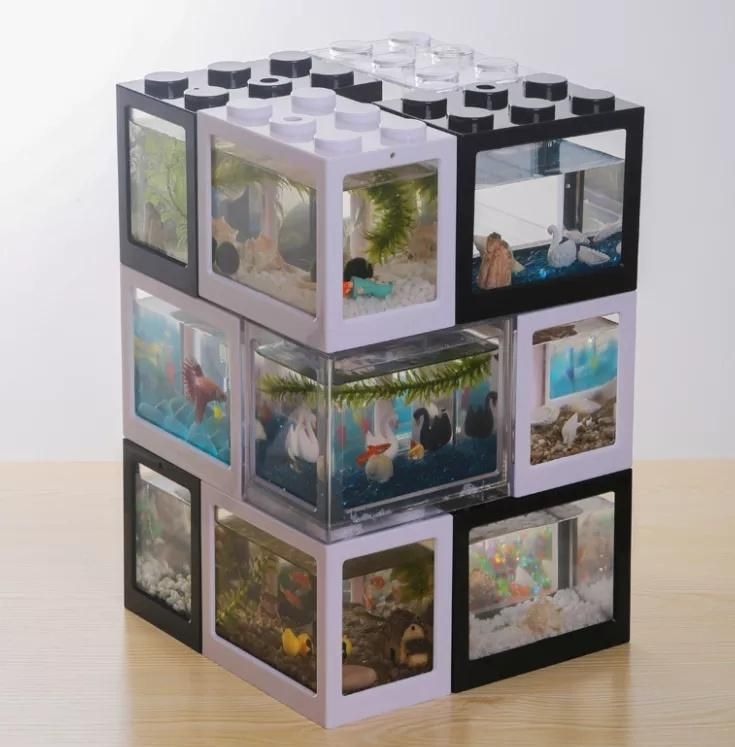 Wholesale Fish Tank Living Room Fish Tank Aquarium Tank USB Fish Tank