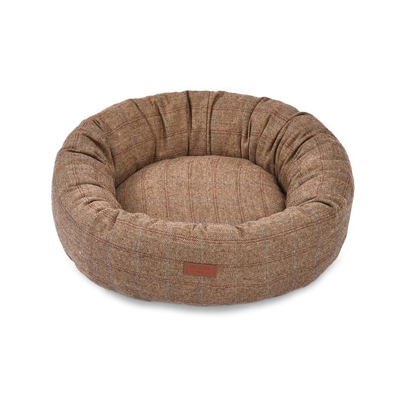 Luxury Comfortable Worsted Fabric Pet Cat Dog Round Bed