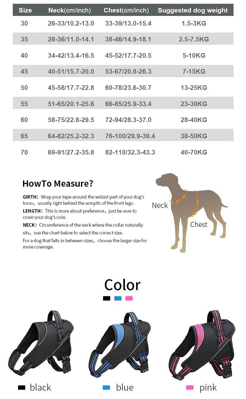 Custom High End Dog Harness Luxury Pechera PARA Perro Pet Dog Reversible Harness Reflective Dog Harness