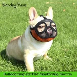 Amazon Hot Selling Anti-Biting Barking Mouth Cover Fabric Soft Padded Adjustable Pet Dog Muzzle