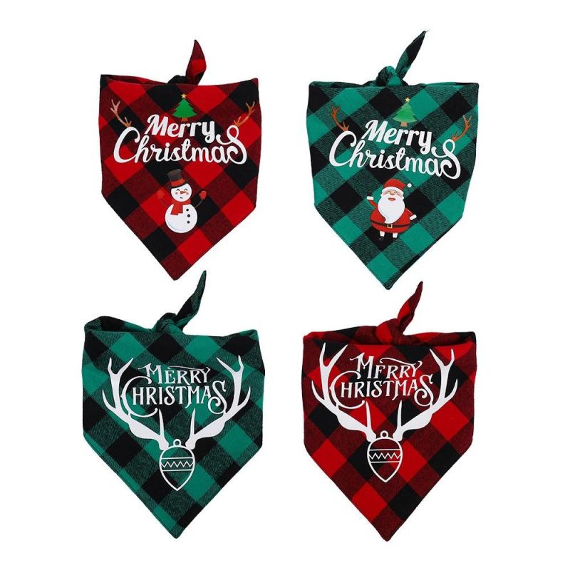 Free Design Custom Printed Pet Polyester Pattern Triangle Scarf Dog Bandana