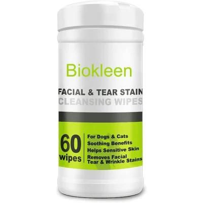 Biokleen OEM Custom Puppy Vitamin E Hypoallergenic Pet Wipes Lavender Pet Grooming Wipes