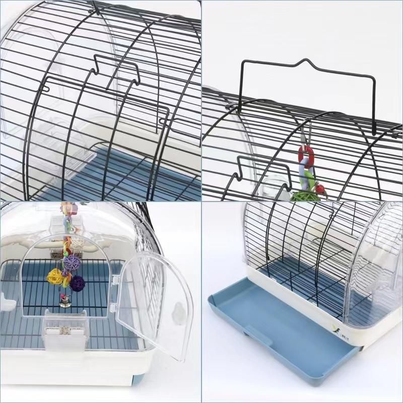 in Stock Factory Durable Acrylic Easy Carrying Breeding Bird Cage Wholesale Pet Products