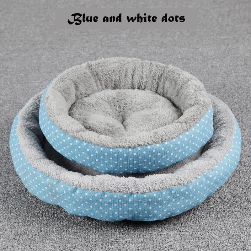 China Cute Modern Round Designer Canvas Cheap Pet Supplies Dog Bed