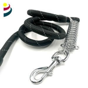 Set up Spring Against Pounching Stretch Leather Dog Leash