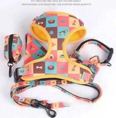 Soft Mesh Dog Harness Ajustable Custom Logo Pattern Pet Supplies Designer Pet Toy