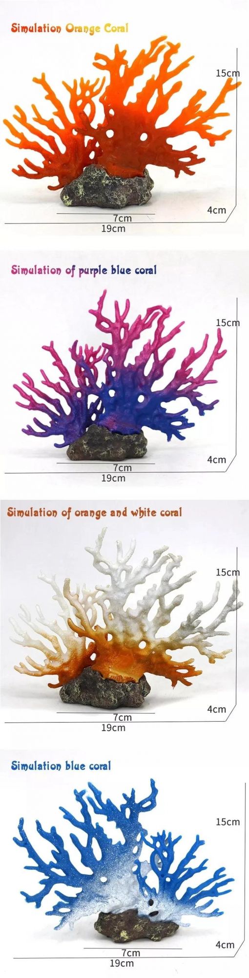 Artificial Aquatic Plants Coral Fish Tank Aquarium Landscaping