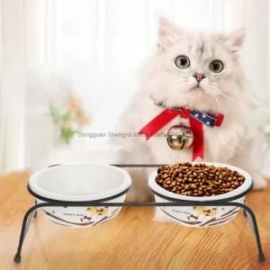 Customized Pet Products Dog Cat Ceramics Bowls Pet Feeder