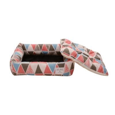 Durable Funny Colorful Fleece Cotton Oxford Blue Fortune Cat Pet Dog Bed