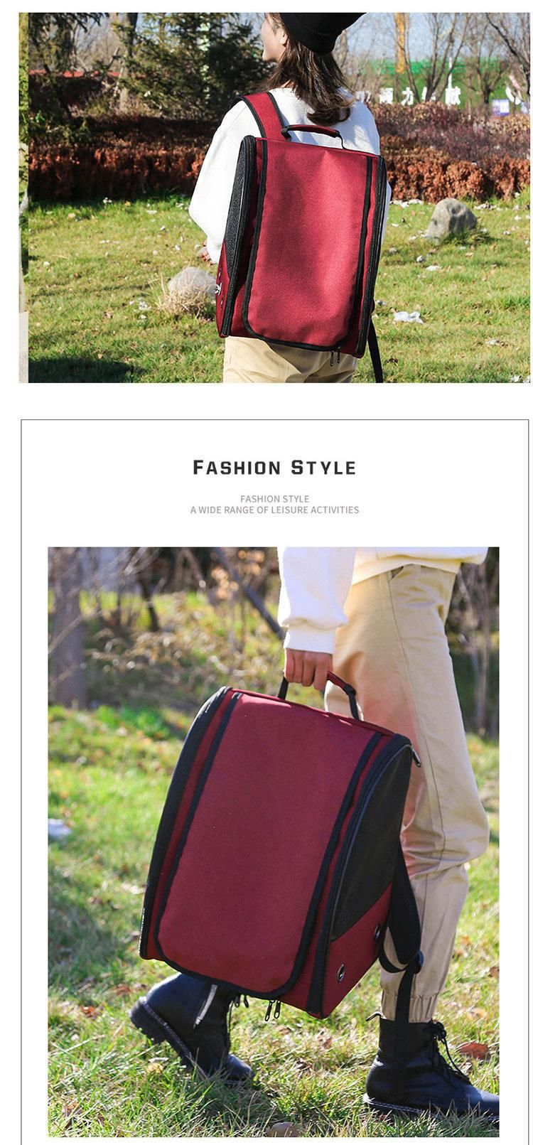 Customize OEM ODM Luxury Travel Dog Carrier Dispenser Pet Backpack