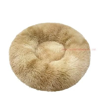 Soft Comfortable Donut Dog House Cat Mat Puppy Round Warm Kennel for Small Cushion Dogs Big Lounger Pet Plush Dog Bed