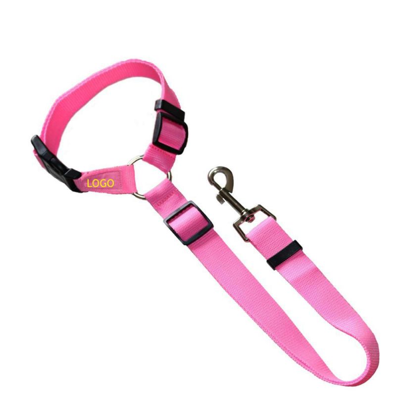 Custom Colorful Nylon Dog Car Seat Belt Collar for Dog Pet Supplier