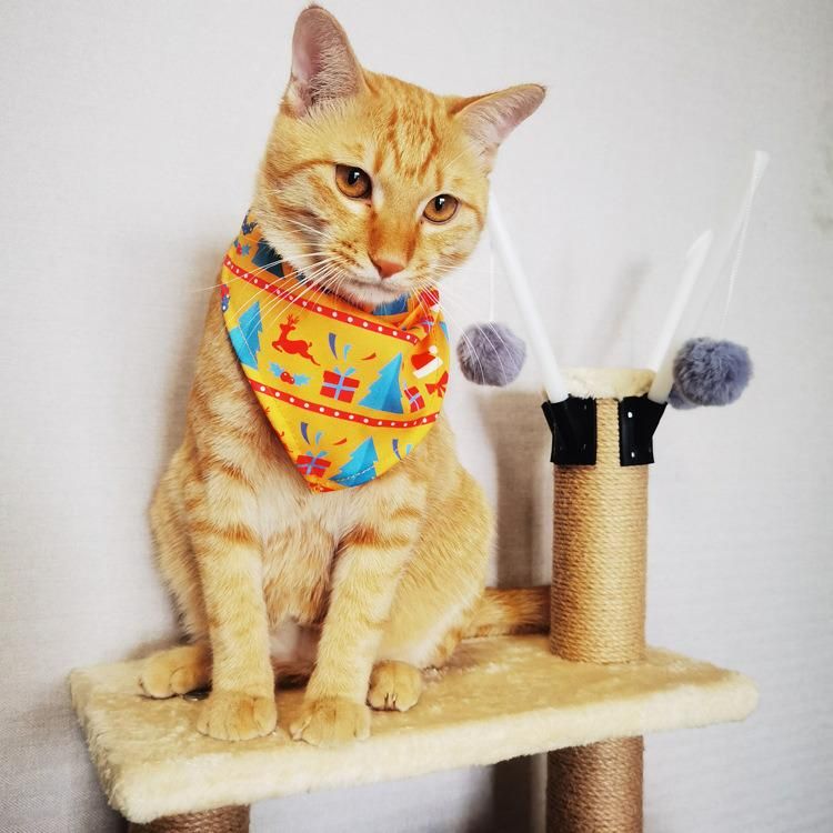 Pet Cat Saliva Towel Polyester Sublimation Logo