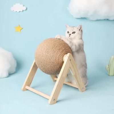 Cat Toy Scratching Balls Cat Scratcher Sisal Rope Ball Interactive Pet Products