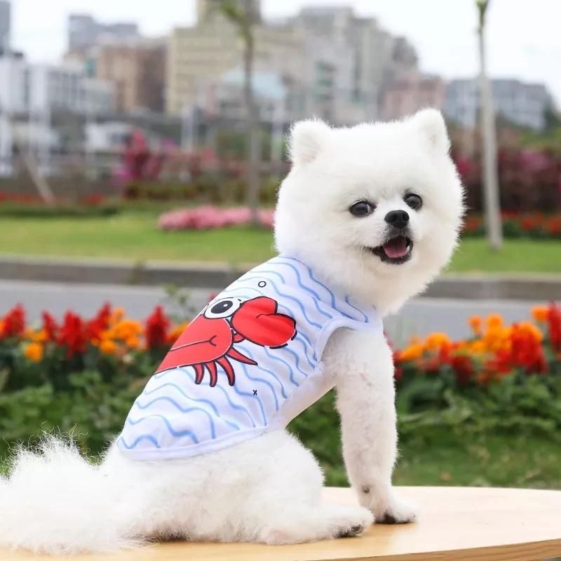Dog Clothes Cat Pet Clothes Supplies Spring Summer Cat Pet Clothes Supplies Spring Summer Fruit Mesh Vest Light and Breathable