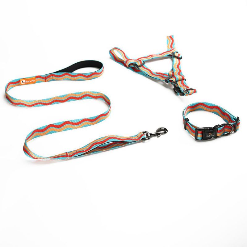 Wholesale Adjustable Dog Harness Leash Set with Customized Patterns Harness Dress Dog Brand Y Dog Harness