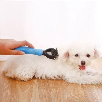 Dog Cat Brush, Grooming Dematting Rakes Tool Kit, Undercoat Combs for Small, Medium, Removes Easy Knots, Mats and Tangled Short or Long Haire