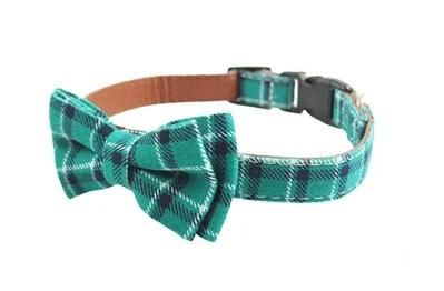 2022 Wholesale Lower MOQ Spring Collection Fashionable Pet Accessories Break Away Durable Bowtie Dog Collar
