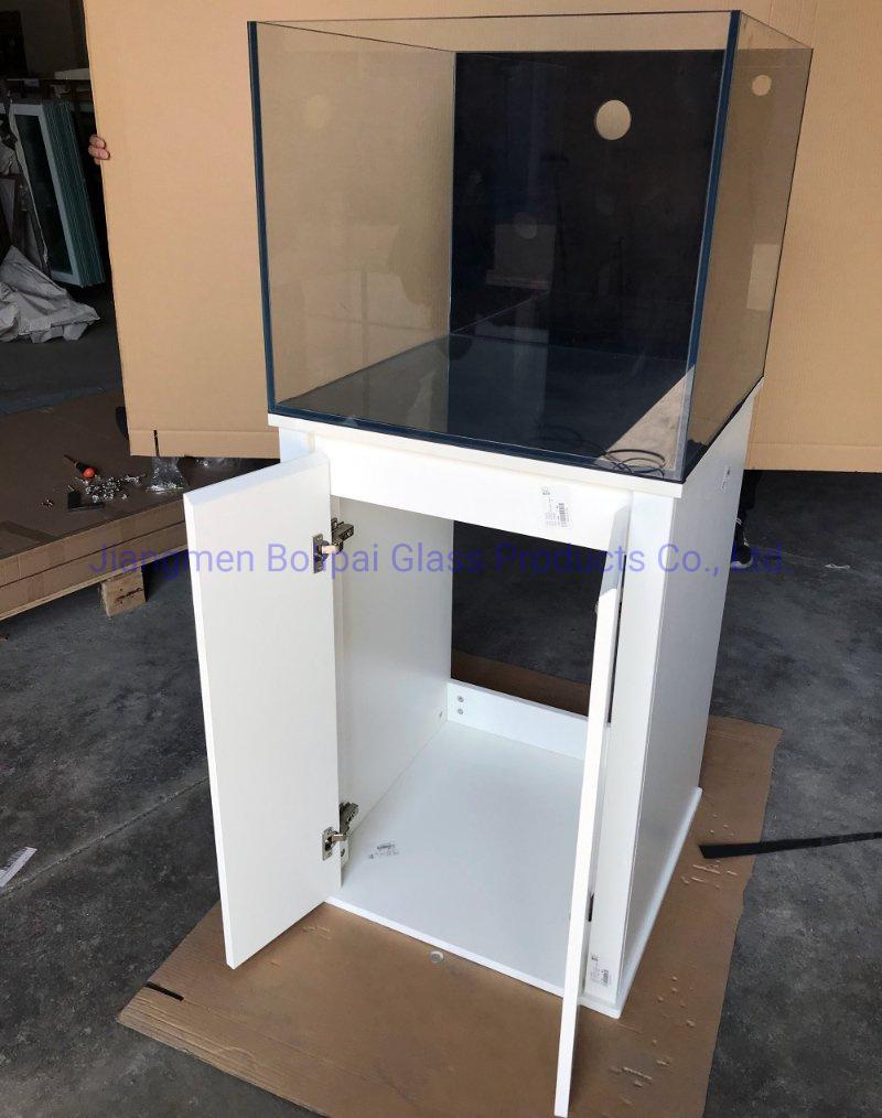 Custom Large Ultra Glass Fish Tank Aquarium with Sump Bottom Filter Tank