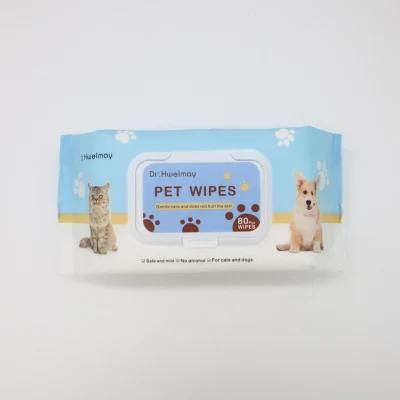 Amazon Hot Sale Private Label Customize Packaging Compostable Wipes for Dogs Pet Wipes