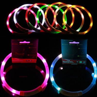 Super Hot Sale LED Rechargeable Dog Collar Light up Dog Collar Pet Collars