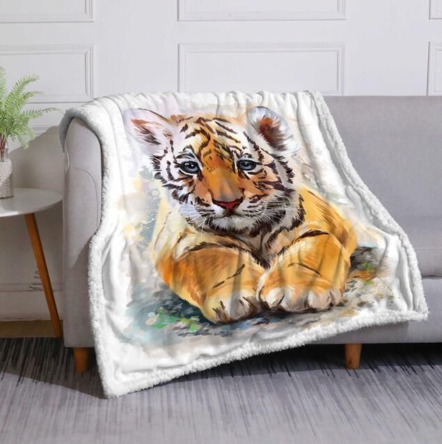 Wholesale Super Soft Fluffy Warm Plush Custom Print Dog and Cat Pet Blanket